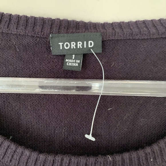 SOLD Torrid Embelllished Patches Pullover Sweater - Picture 4 of 8